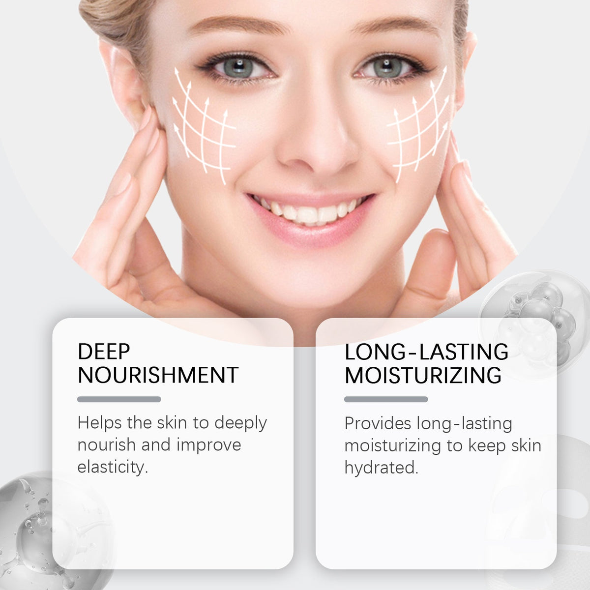 Collagen Hydrating Mask, Moisturizing, Brightening, Anti-Aging, Skin Repair ,4pieces