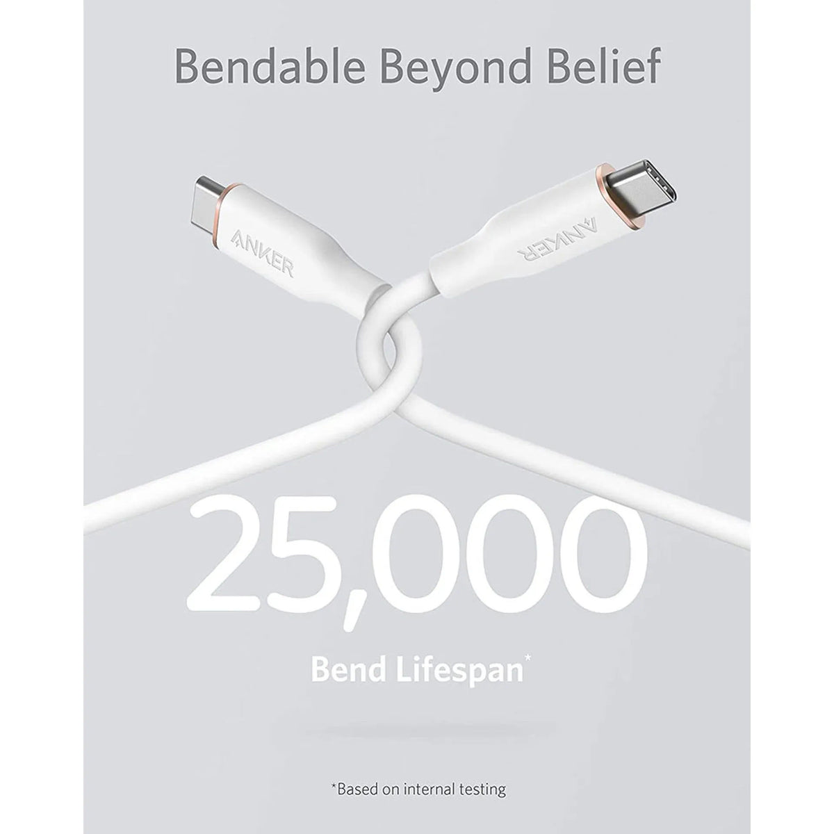 Anker PowerLine III Flow USB-C to USB-C Cable 100W, 3ft