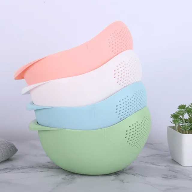 Rice Washing Filter Strainer Basket - Multi-Function Fruit & Vegetable Drainer Bowl for Kitchen Use