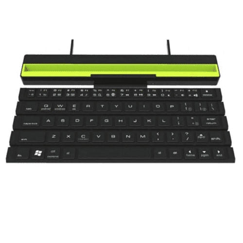 GREEN MULTI FUNCTIONAL ROLLABLE WIRELESS KEYBOARD