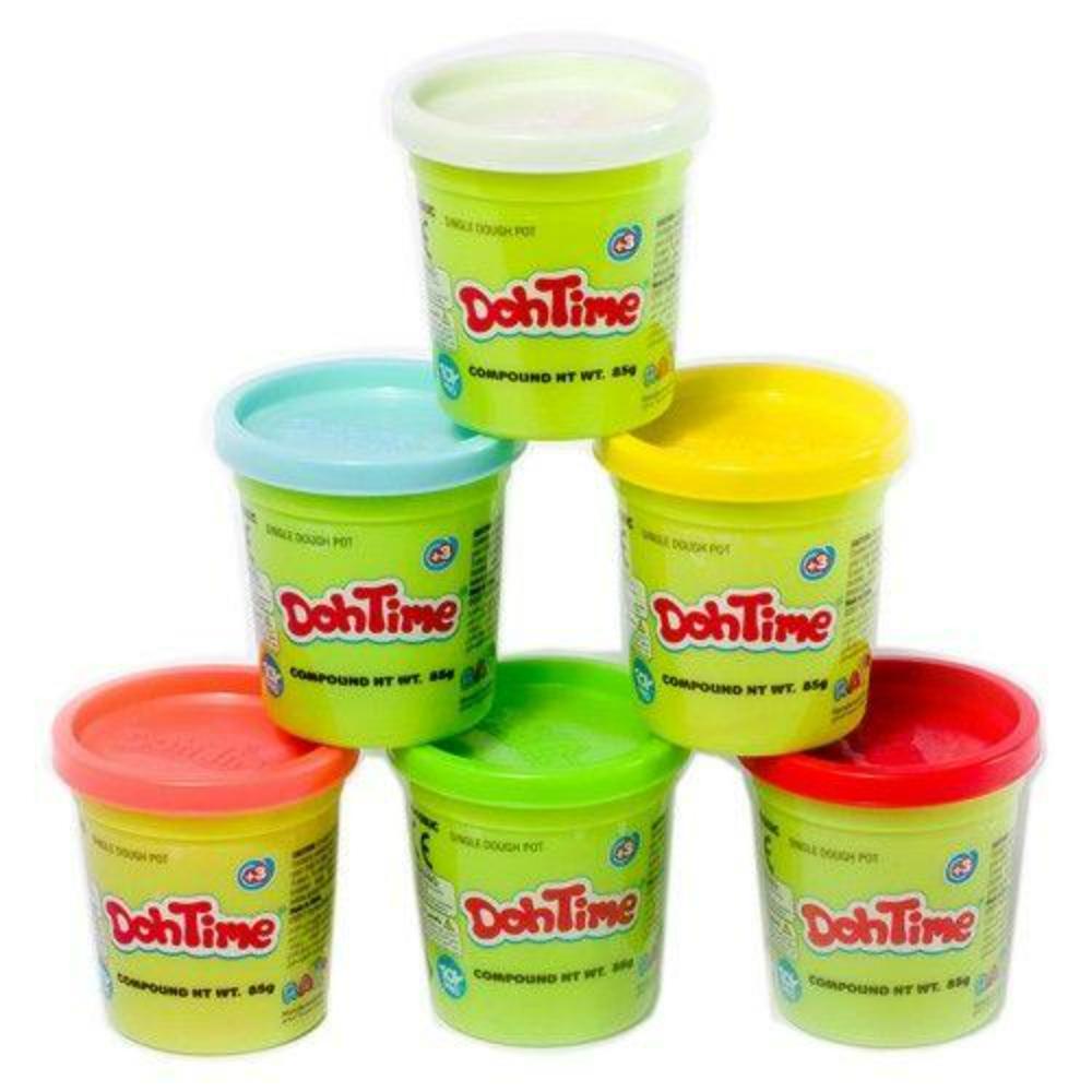 DOHTIME BRIGHT COLORS 4+2 PCK 3ASST 3OZ