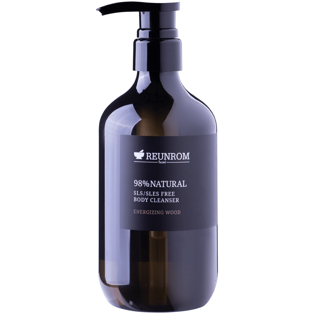 98% Natural SLS/SLES Free Body Cleanser 500ml Reunrom Energizing Wood