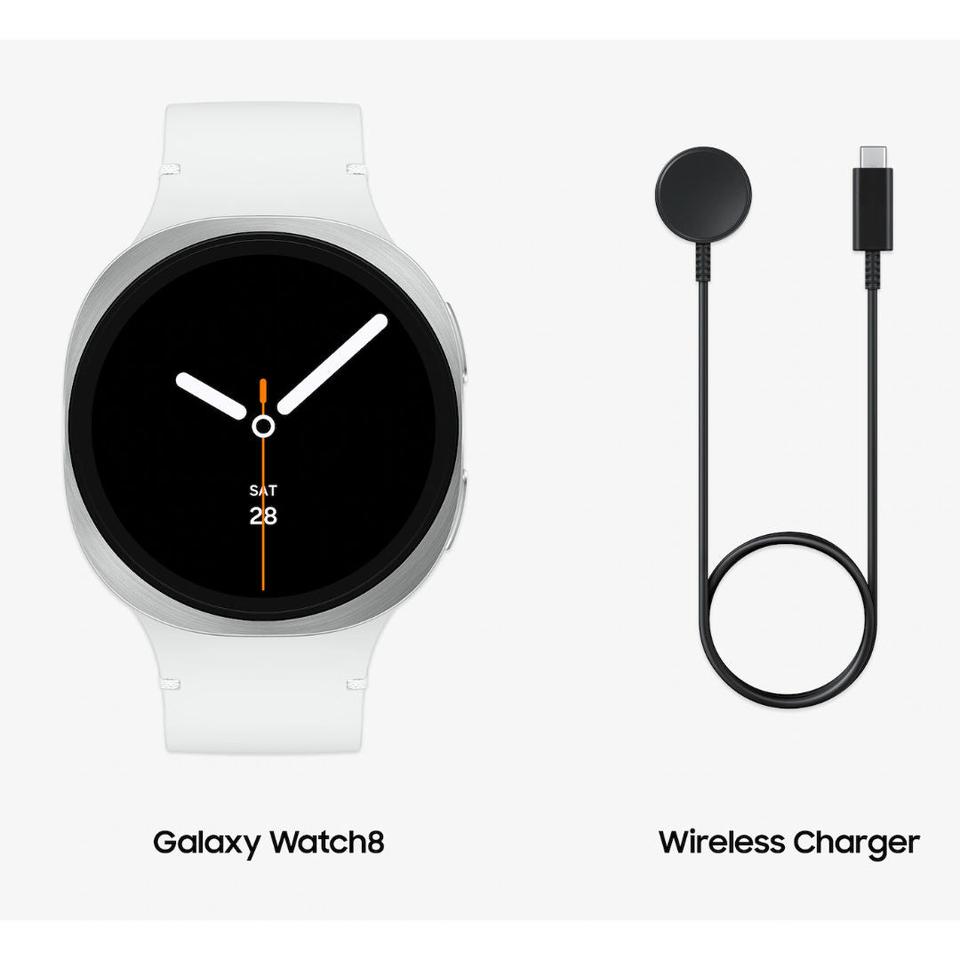 Samsung Galaxy Watch8 LTE 44mm Smartwatch, Sapphire Glass & Armor Aluminum, 5ATM + IP68, Silver
