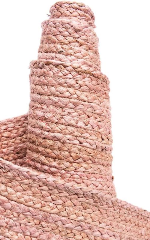 Handmade Braided Eco Friendly Natural Jute Pink Dining Table Runner