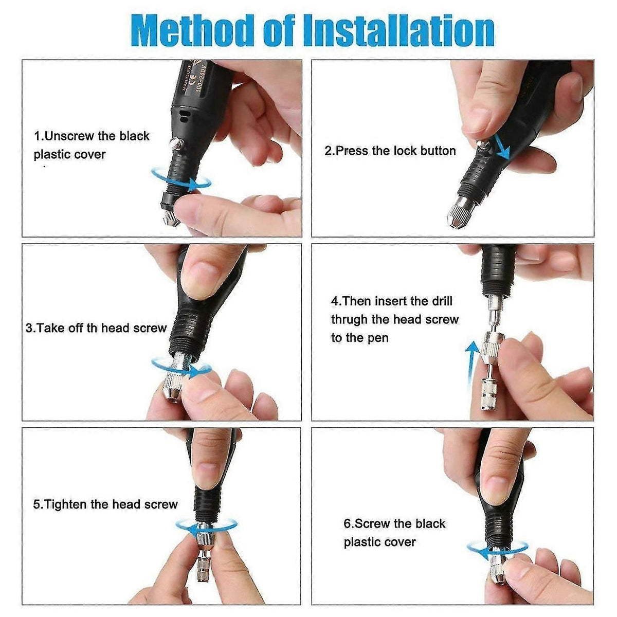 Electric Engraving Pen Tool Kit for Metal Glass Wood Jewelry Engraving
