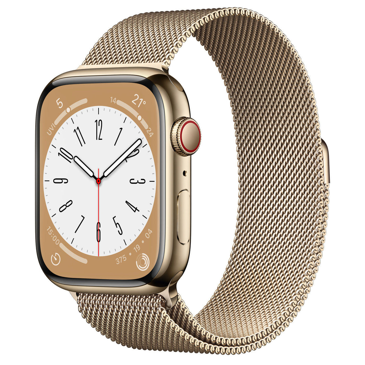 Series 8 GPS + Cellular 45mm Stainless Steel Case with Milanese Loop