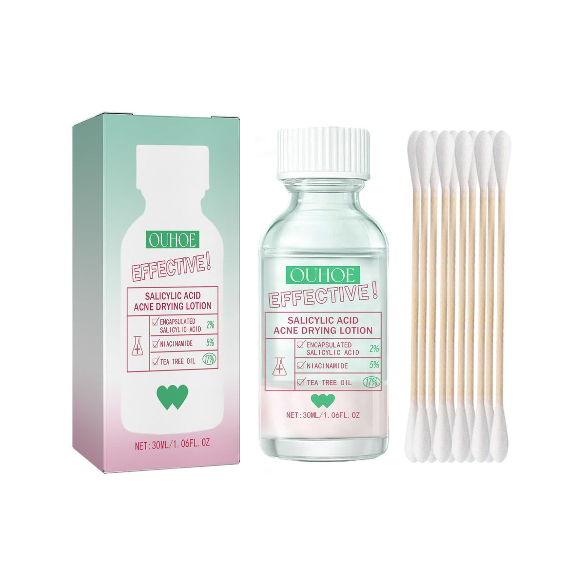 Revitalize and Repair Skin with Salicylic Acid Acne Lotion, Clear Pores, Moisturize, Brighten ,1set