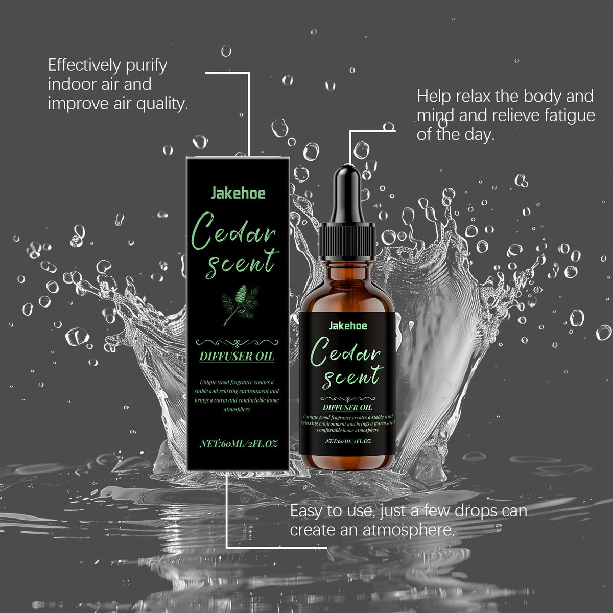Create Cozy Holiday Atmosphere with Christmas Aromatherapy Essential Oil, Long-Lasting Fragrance ,60ml