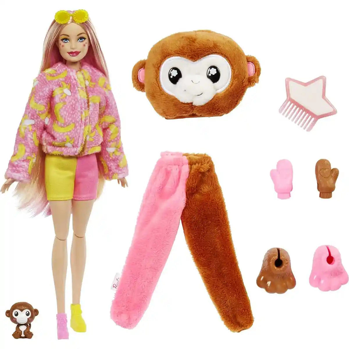 Barbie Cutie Reveal Barbie Jungle Friends Series - Monkey