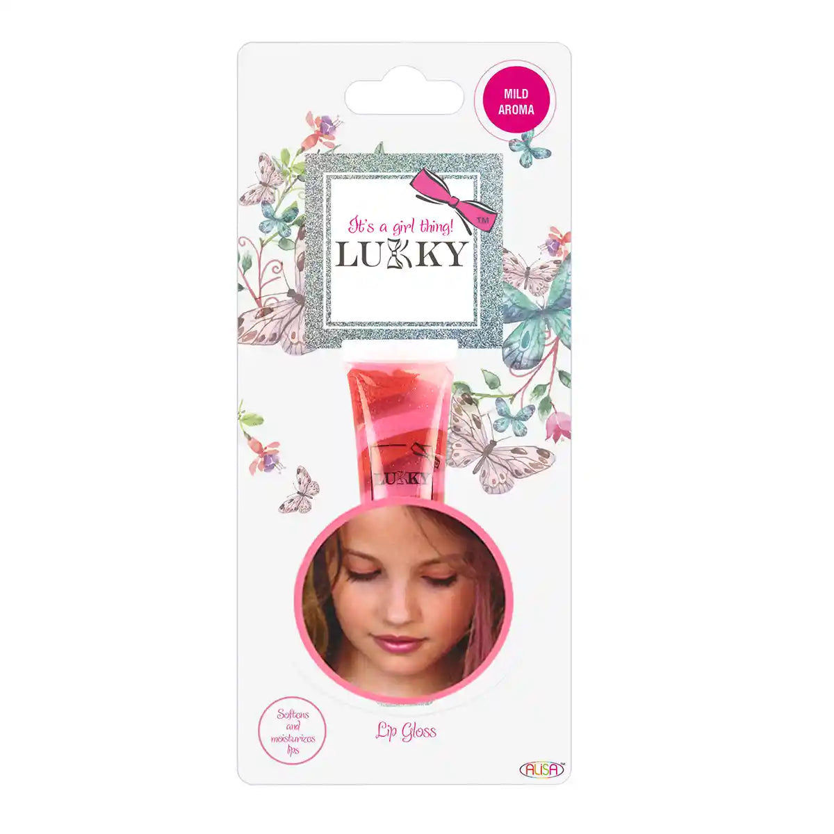 Lukky Lipgloss (13ml) (Strawberry Souffle)