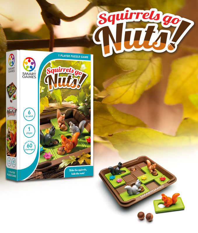 Smart Games Squirrels Go Nuts! — Sliding Puzzle Game