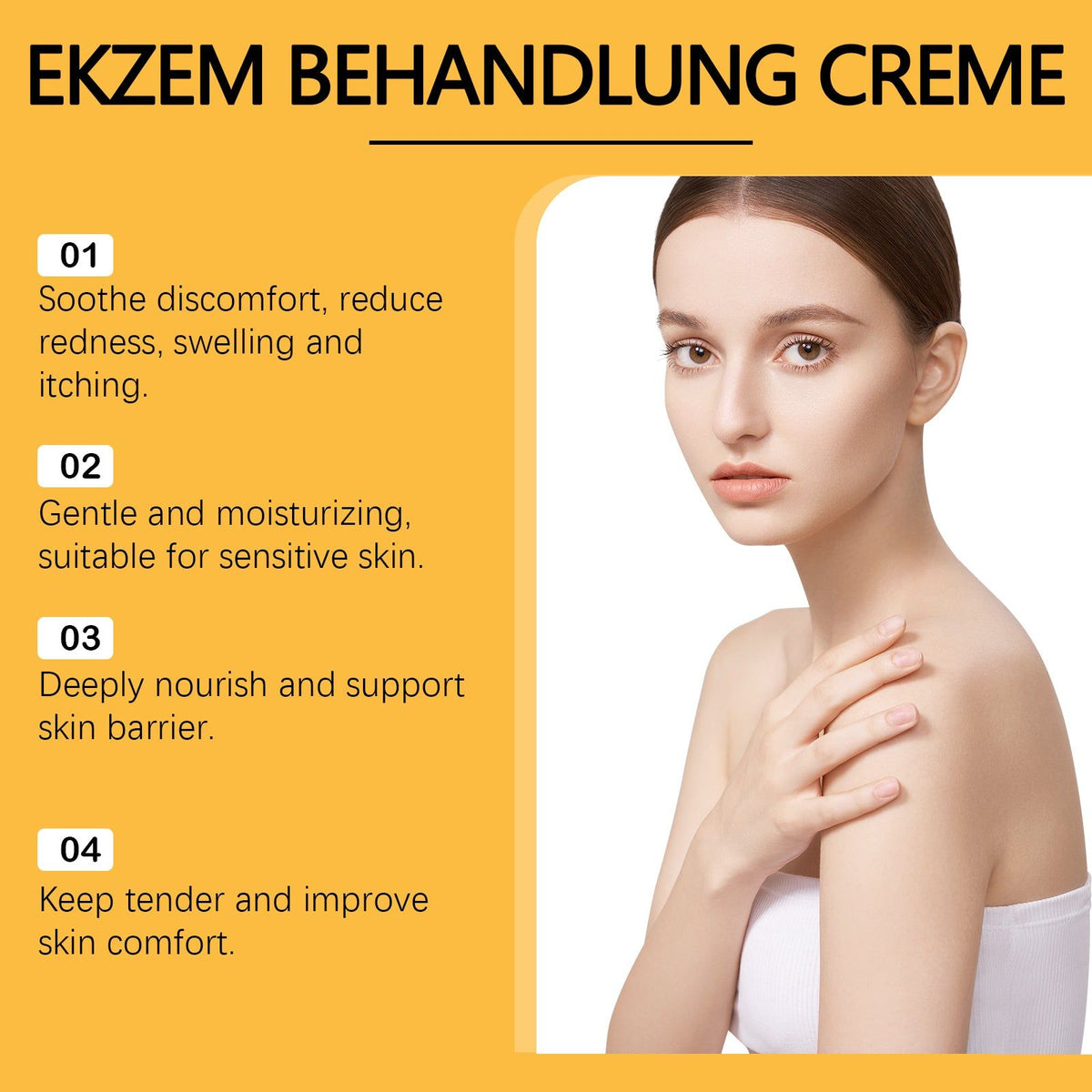 Bee Venom Skin Care Cream, Gentle Moisturizer for Sensitive Skin, Soothes Redness, Repair & Glow ,100g