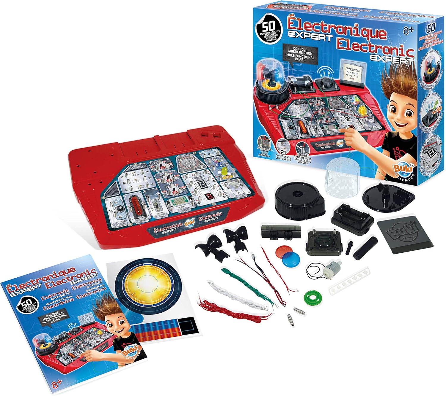 Buki France Electronic Expert Multifunctional Circuit Board Kit for Boys
