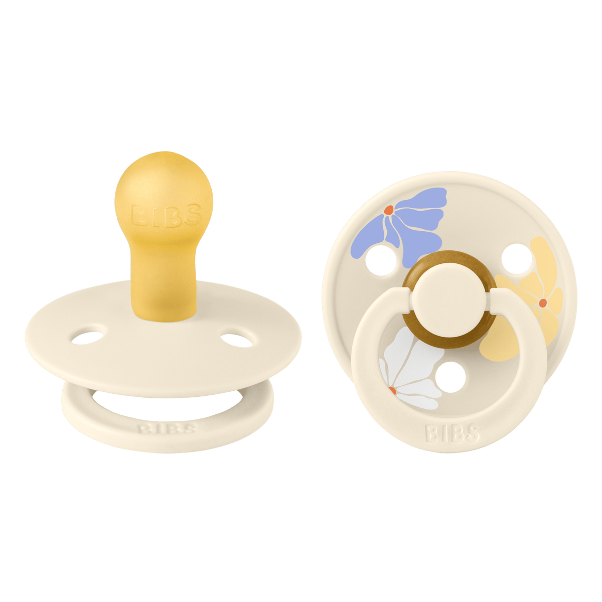 Bibs Pacifier Size 1-Baby 0-6M (2pcs)-Studio Colour -Ivory Mix