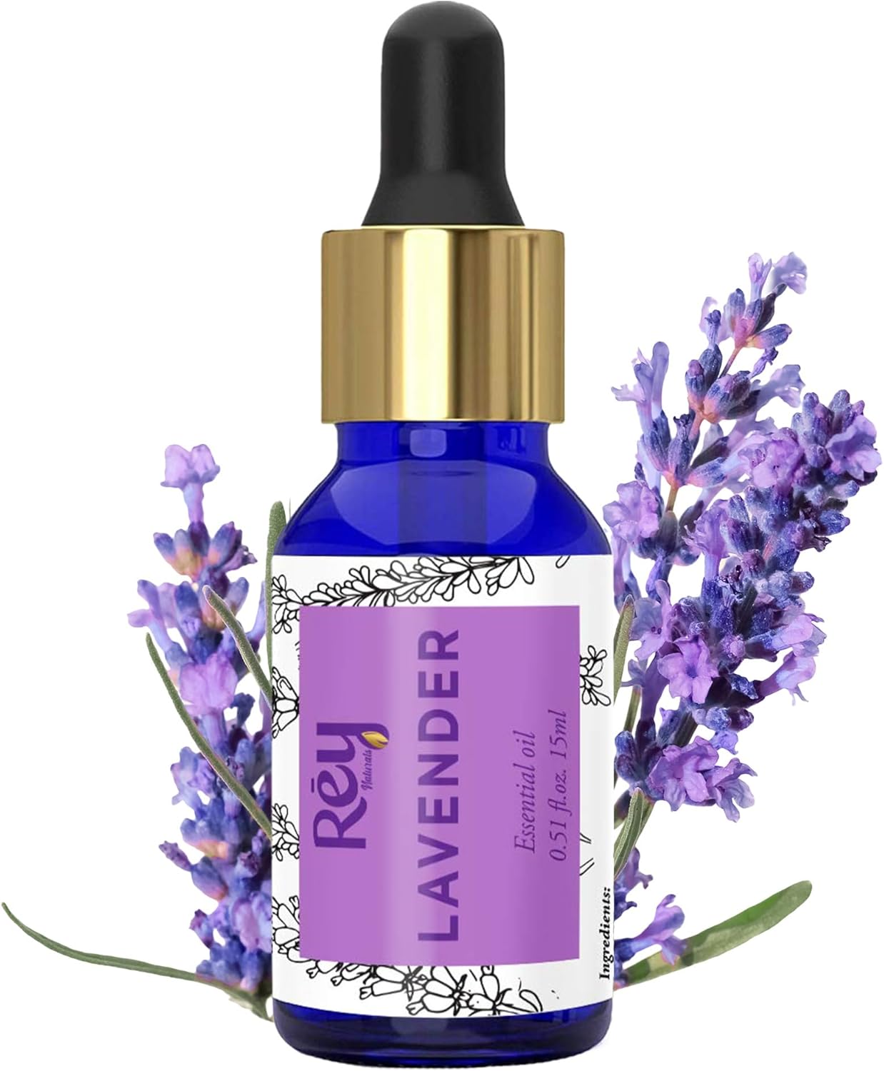 Rey Naturals Lavender Essential Oil pure 100 natural 15 ml