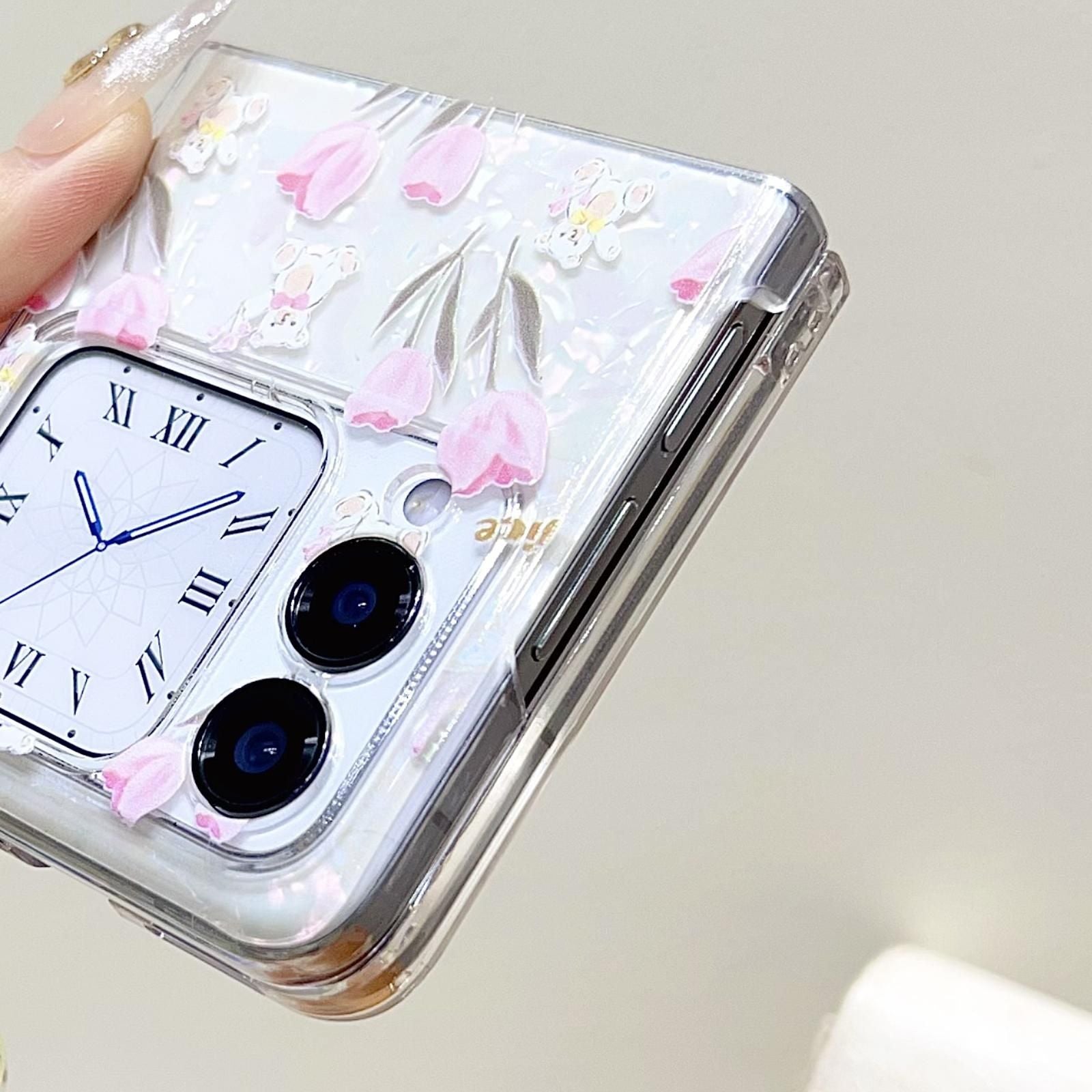 Flower Pattern PC Case For Huawei nova Flip