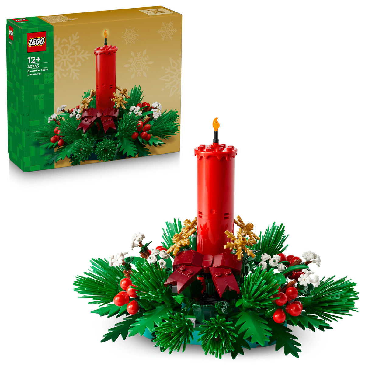 LEGO Christmas Table Decoration 40743 Building Set 433 Pieces, For Age 12+ Years