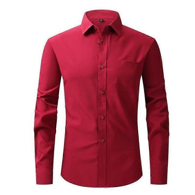 Men's Long Sleeve Casual Anti-Wrinkle Shirt