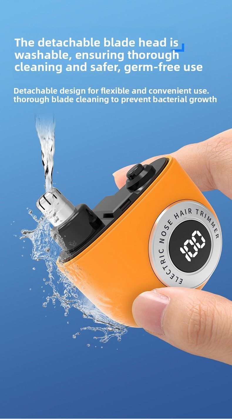 USB Type-C Portable Nose Hair Trimmer