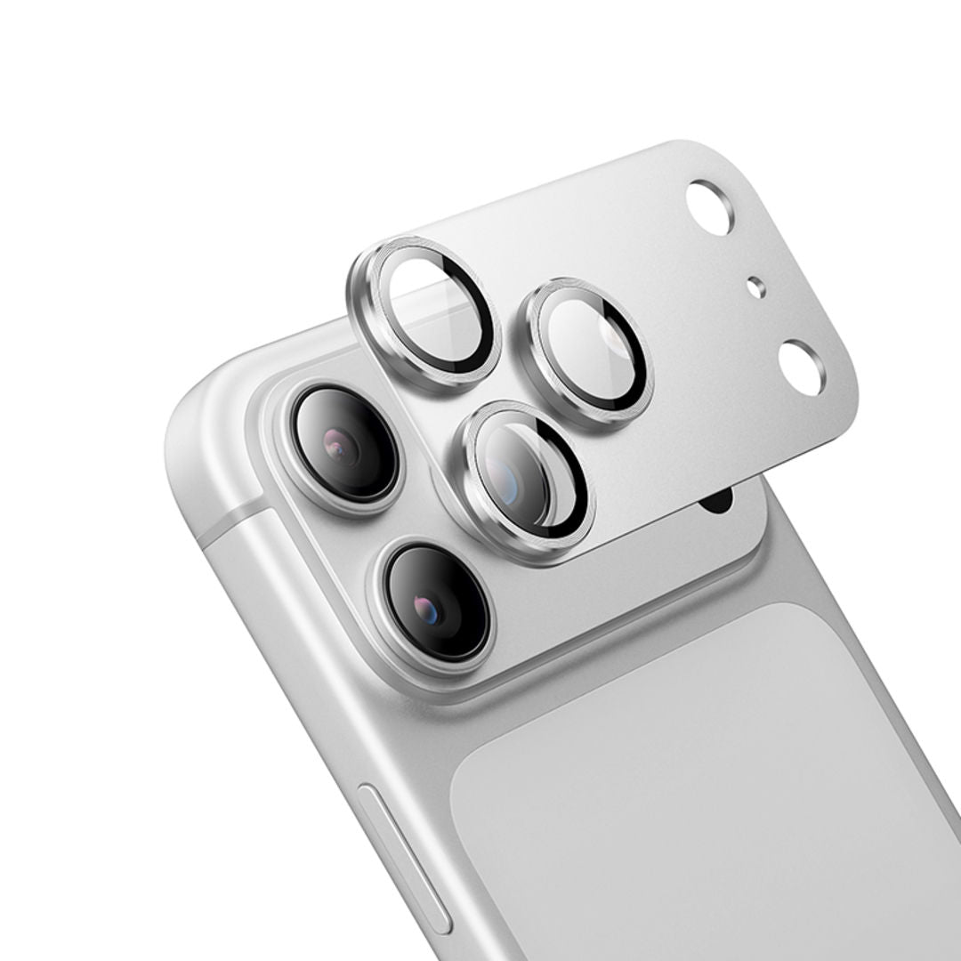 Hoco V16 Armor Metal Integrated Lens Glass for iPhone 18 Pro, 3D Full Coverage, Aluminum Alloy Protection