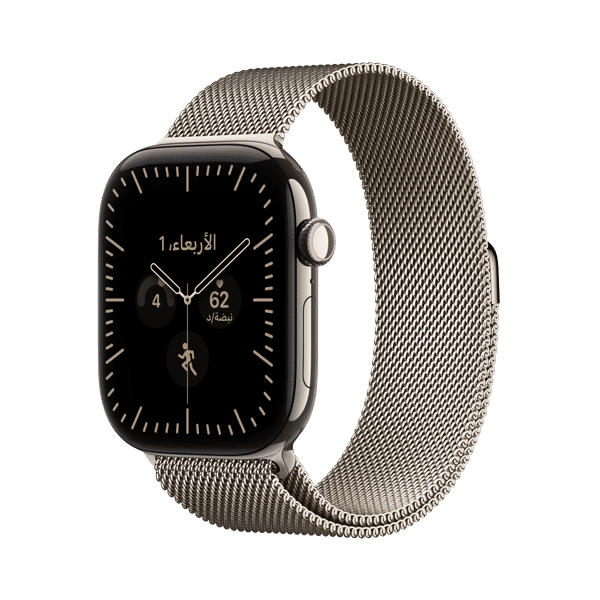 Apple Watch Series 12 G+C 46mm Titanium Case with Milanese Loop - M/L