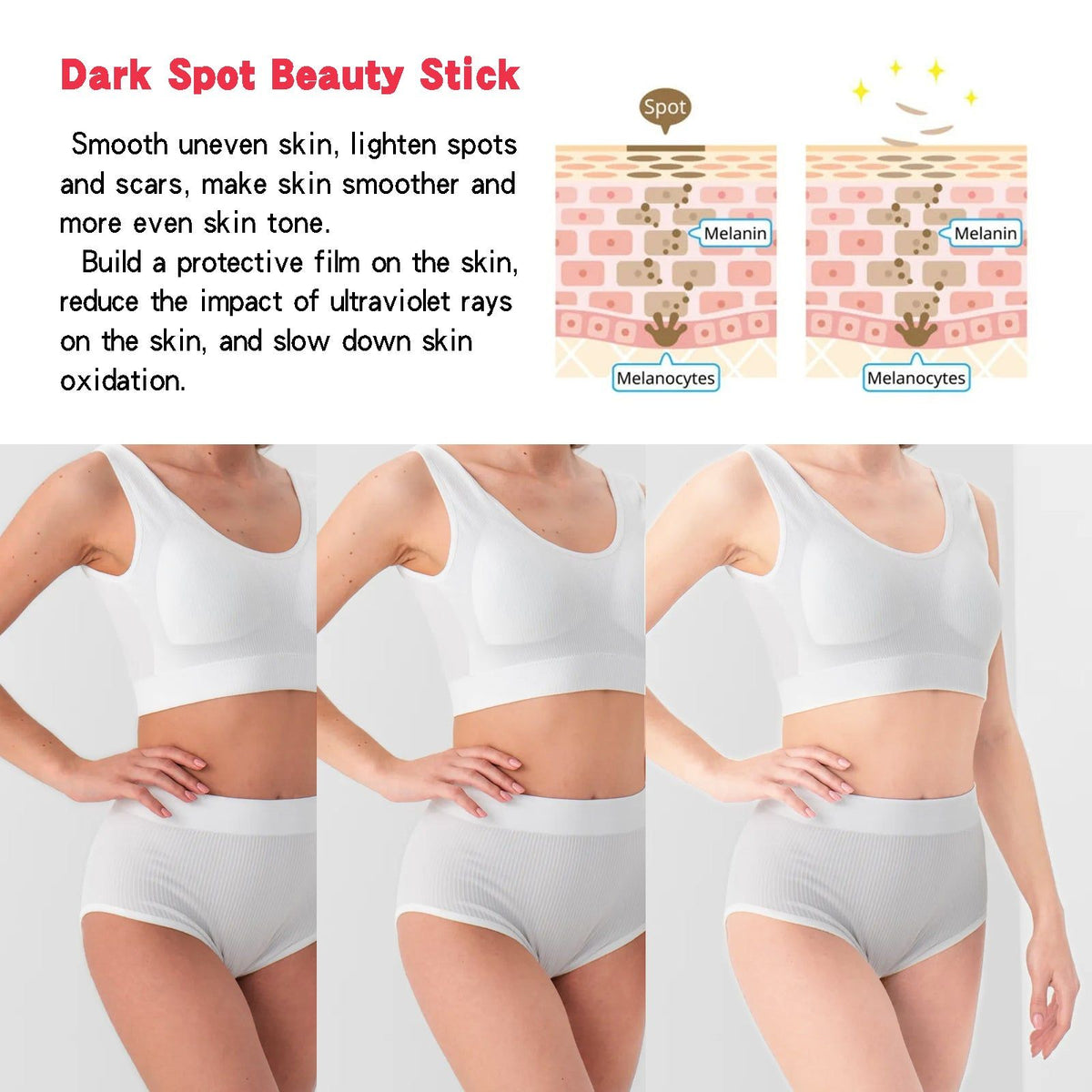 Dark Spot Repair Stick for Brightening, Moisturizing, and Scar Fade, Skin Lightening Solution ,15g