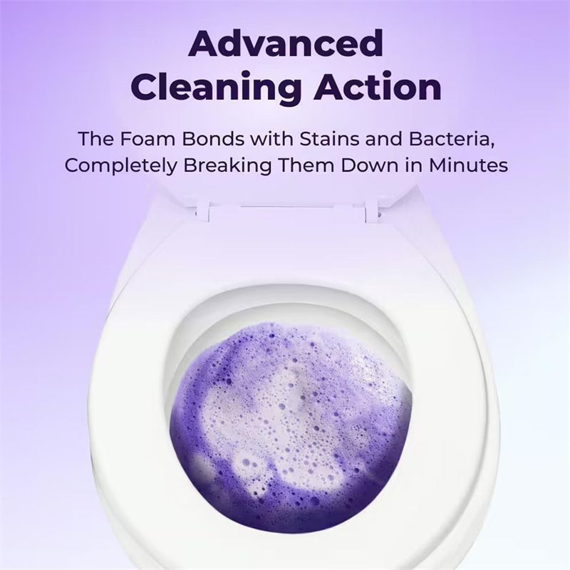 2PCS Fizzclean Toilet Foam Cleaner, Insta-Action Fizzclean Foam Cleaner