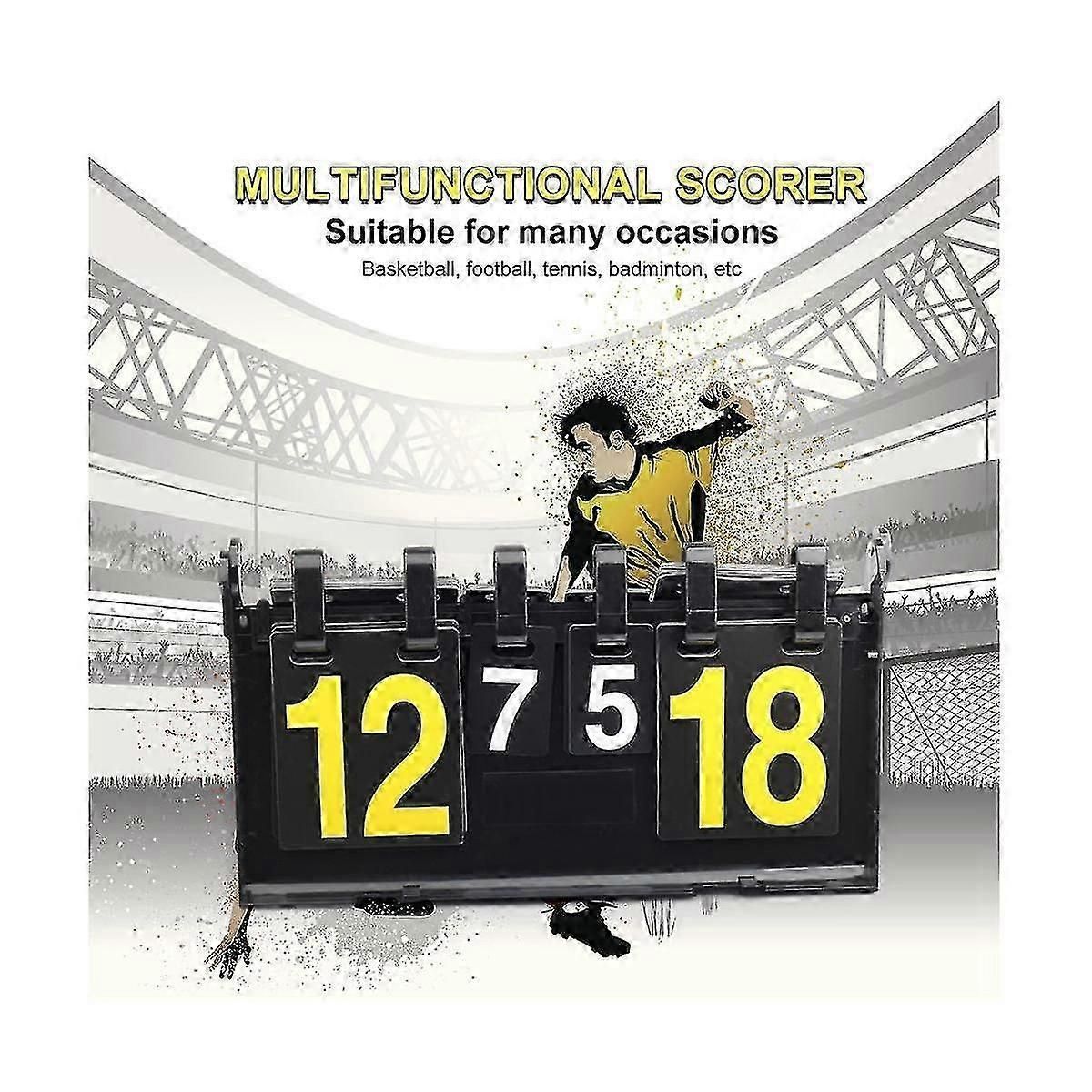 4 Digit Score Board Basketball Football Volleyball Sport Table Tennis Scoreboard Waterproof Scoreboard