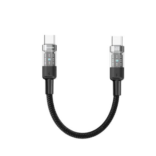 Porodo Braided Transparent C To C Cable(1.1ft)