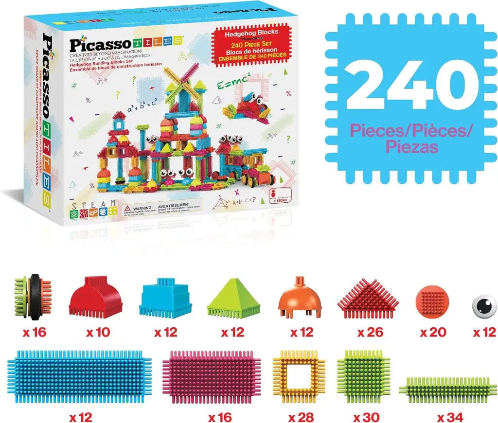 Hedgehog Building Block Set 240 pcs – PicassoTiles