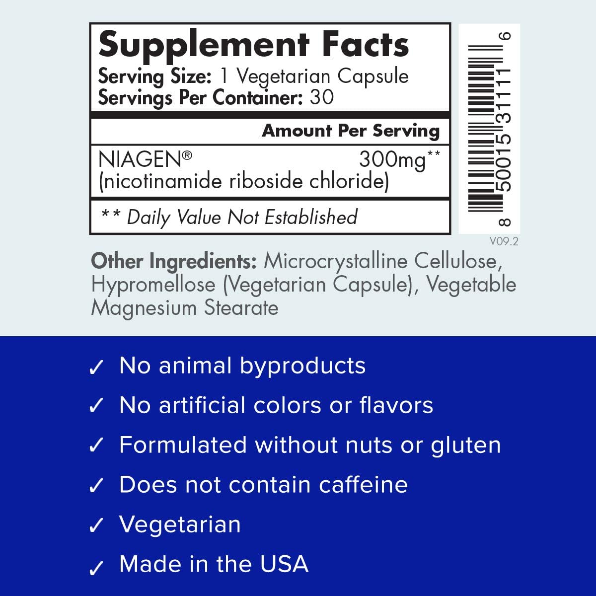 TRU NIAGEN - Patented Nicotinamide Riboside NAD+ Supplement. NR Supports Cellular Energy Metabolism & Repair, Vitality, Healthy Aging of Heart, Brain & Muscle - 30 Servings / 30 Capsules - Pack of 3