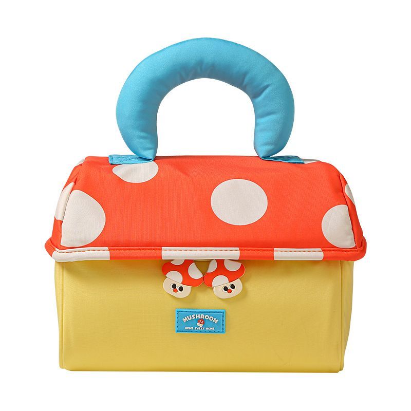 Mushroom Print Makeup Bag Cosmetic Organizer