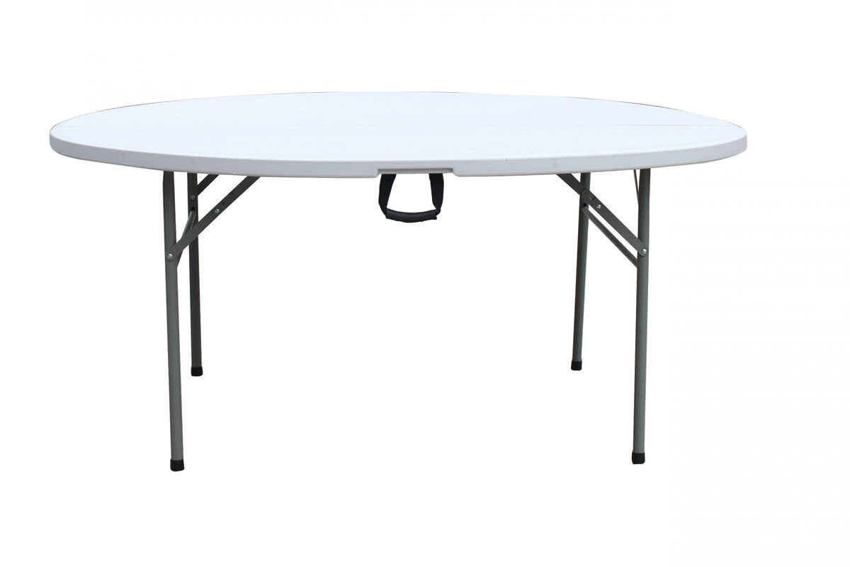 Round White Folding Garden Table #HP-170YZ