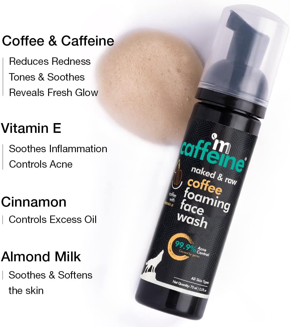mCaffeine Naked & Raw Coffee Foaming Face Wash 75ml