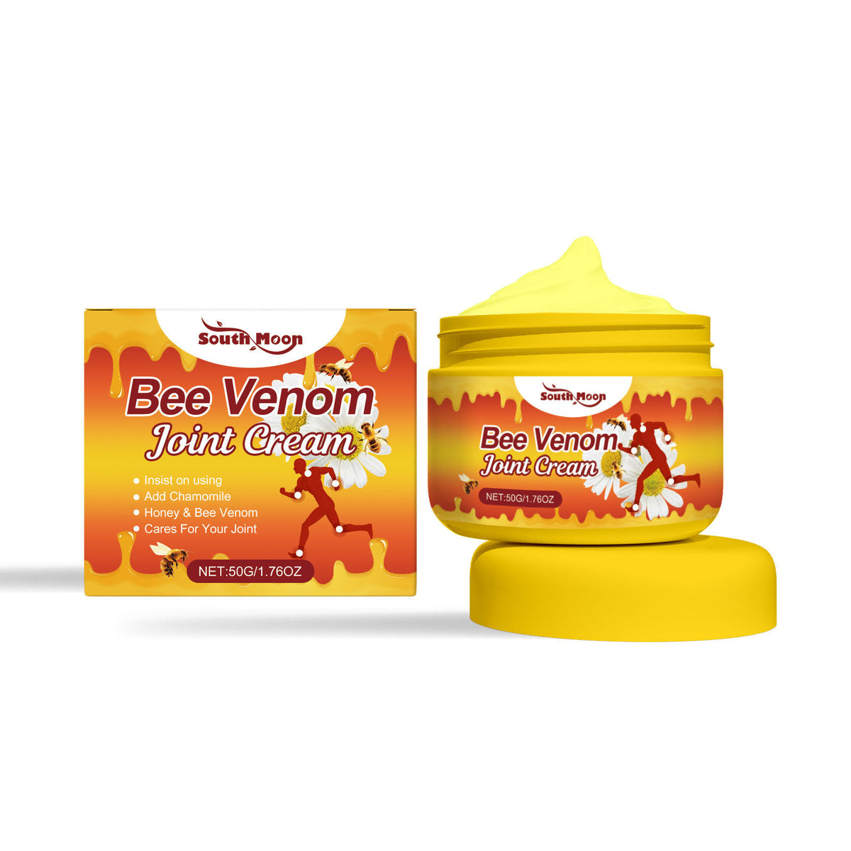 Bee Venom Joint Care Cream, Natural Body Care for Pain Relief and Flexibility ,50g