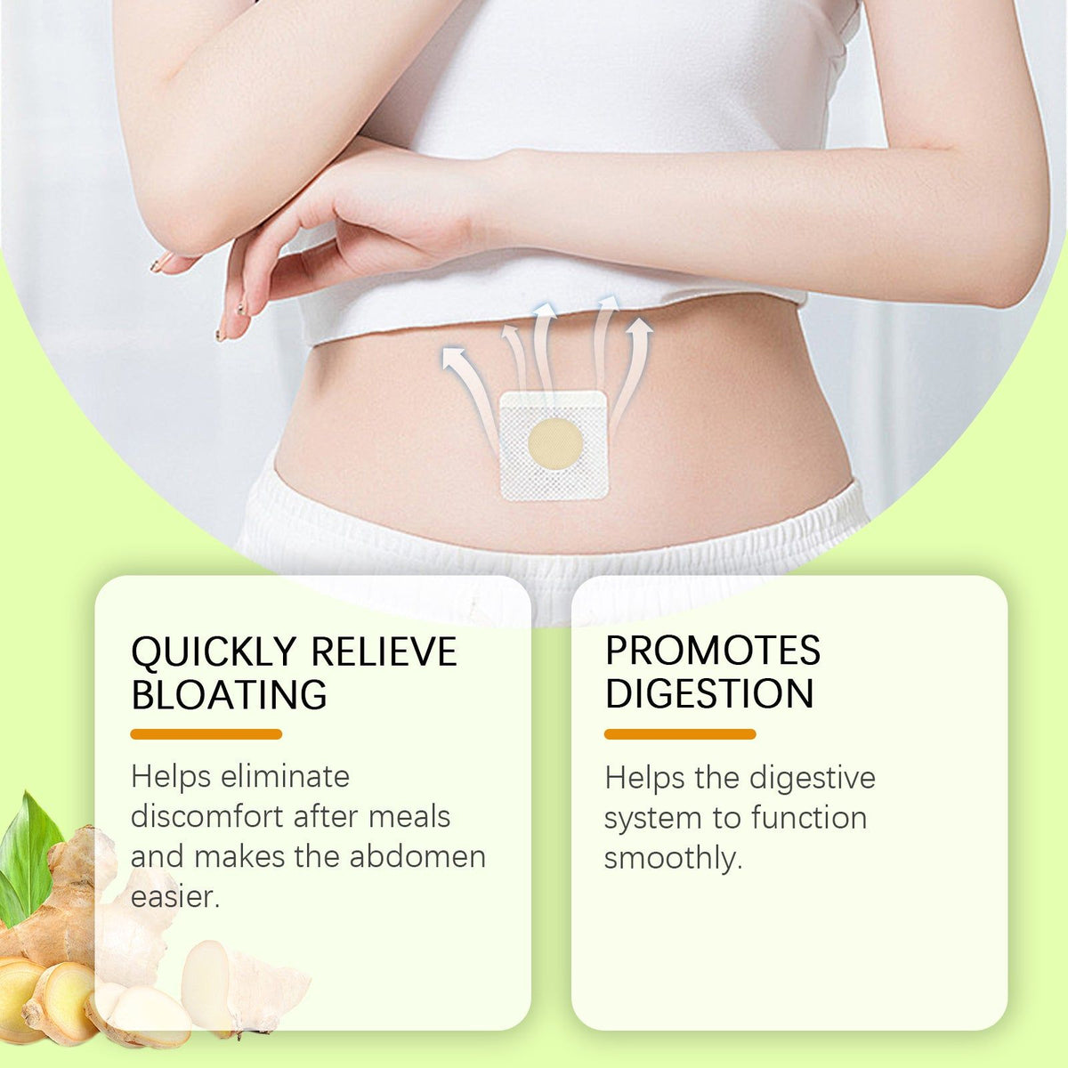 Body Care Patch, Natural Digestive Relief, Gentle Formula, Relax & Nourish ,10pcs