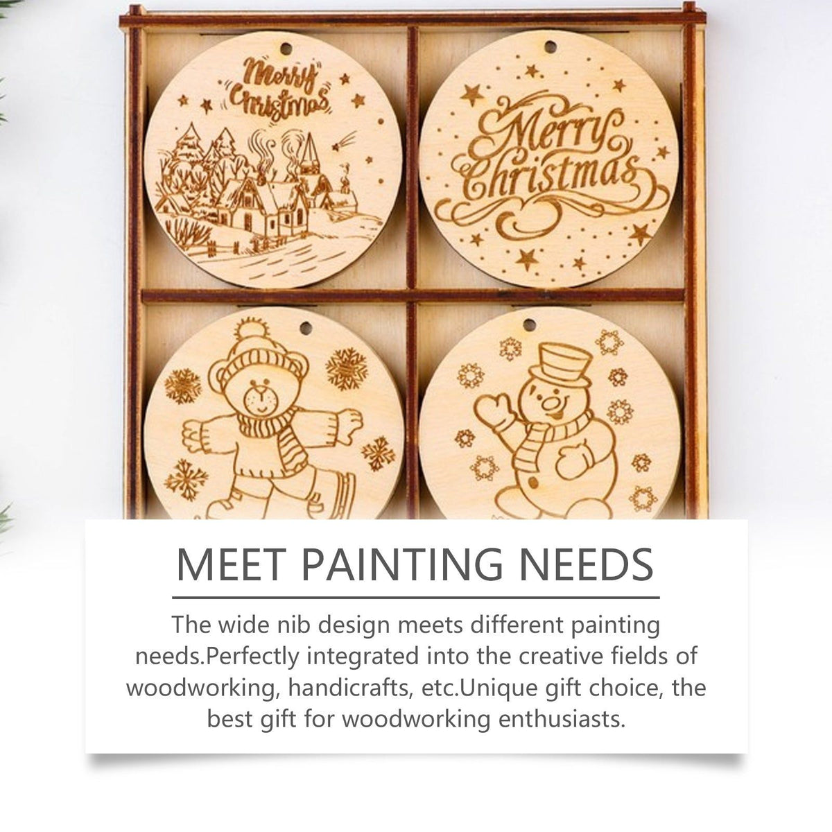Create Stunning Wood Art with Jue-Fish Wood Marking Pen, Portable Pyrograph Tool ,1pcs