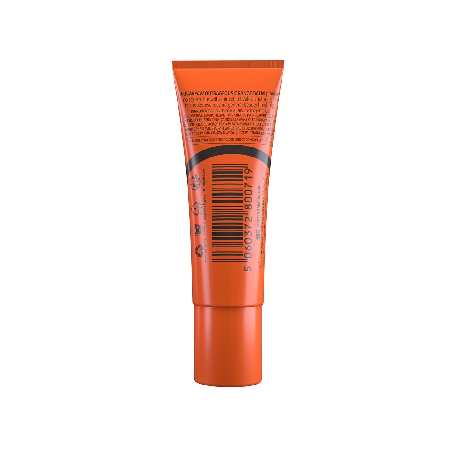 Dr. Pawpaw Outrageous Orange Balm For Lips And Skin, 1 X 10Ml