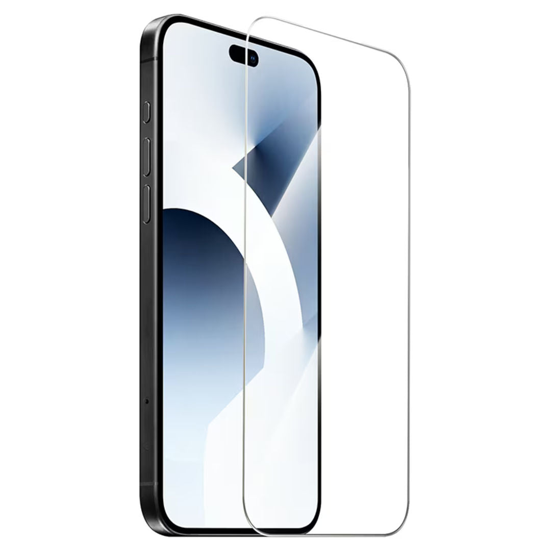 Hoco A43 Stainless Steel Frame Full Screen HD Tempered Glass for iPhone 18 Pro Max, iPhone 17 Pro Max, HD & High Transparency, Stainless Steel Frame