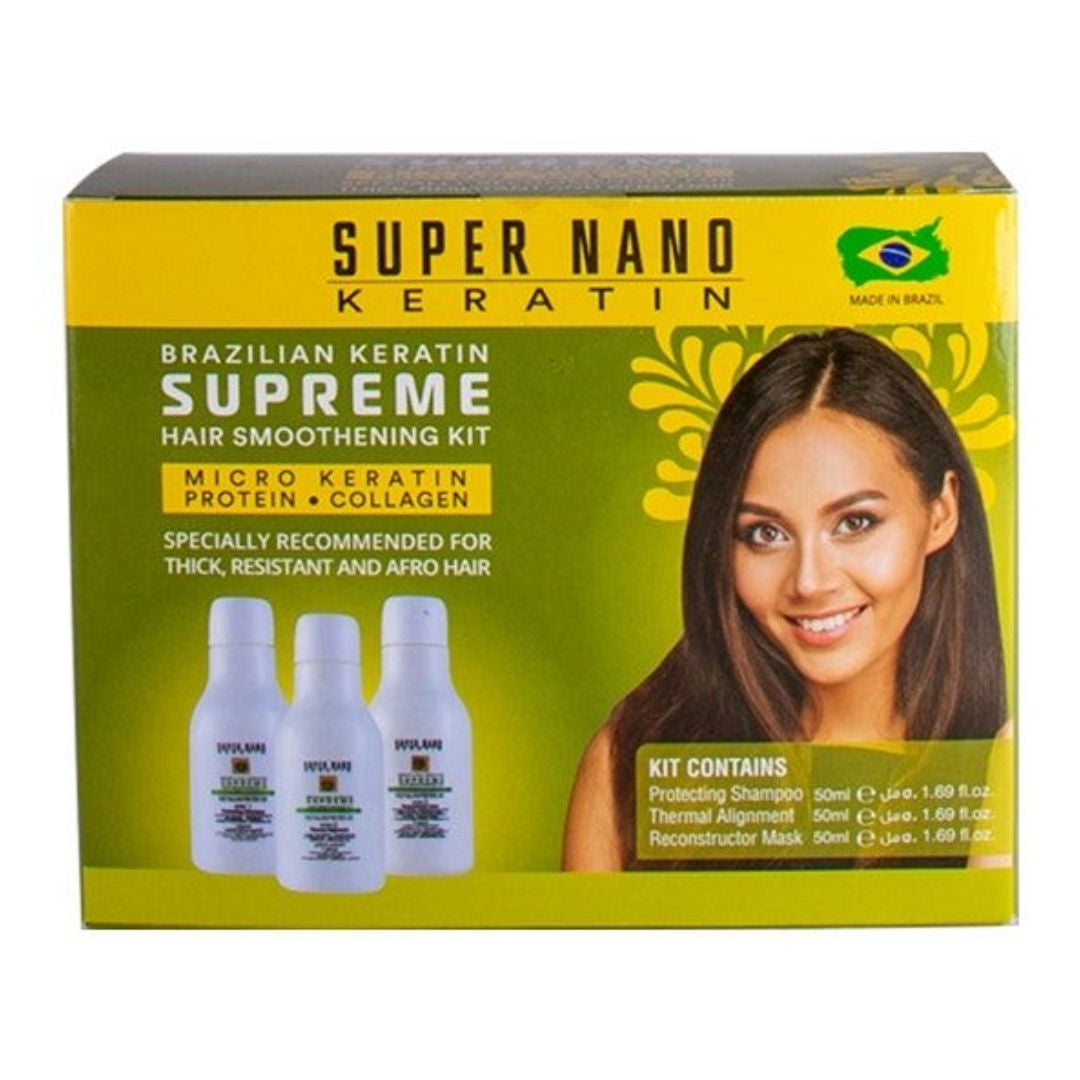 Super Nano Keratin Supreme Hair Brazilian Keratin Kit, 3x50ml