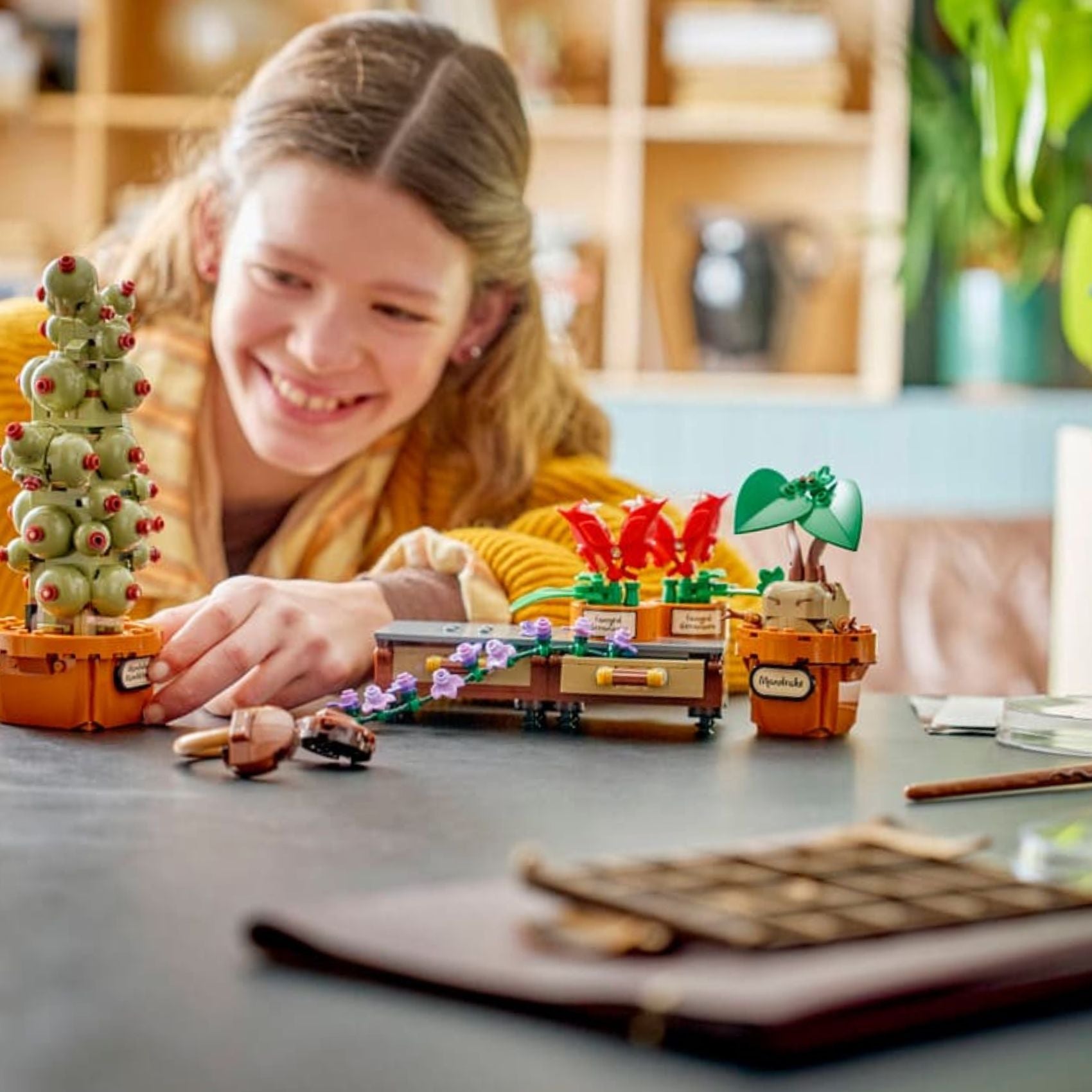 LEGO Harry Potter 76474 Hogwarts Herbology Plants Building Toy Set, 817 Pieces for Girls and Boys Ages 12 Years and Above