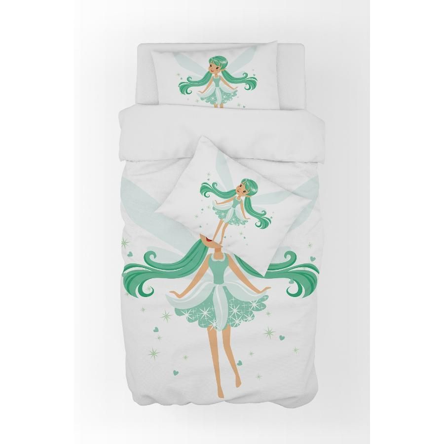 Girl Cartoon Printed Duvet Covers Set For Baby