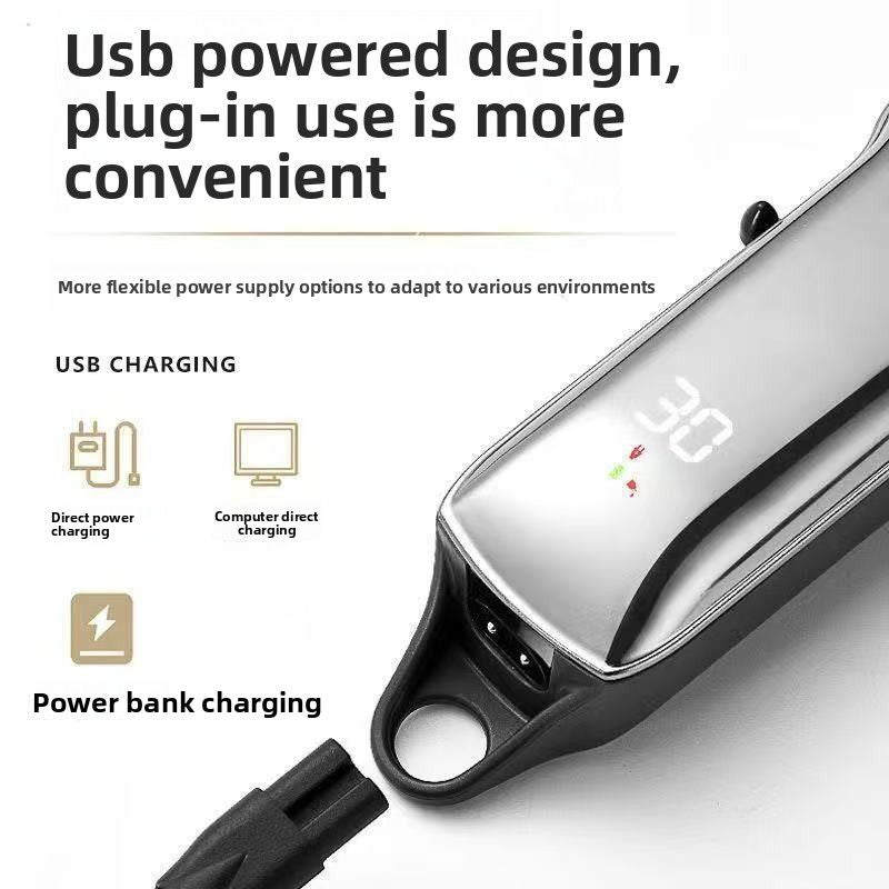 Pet Hair Clipper with LCD Display, USB Rechargeable