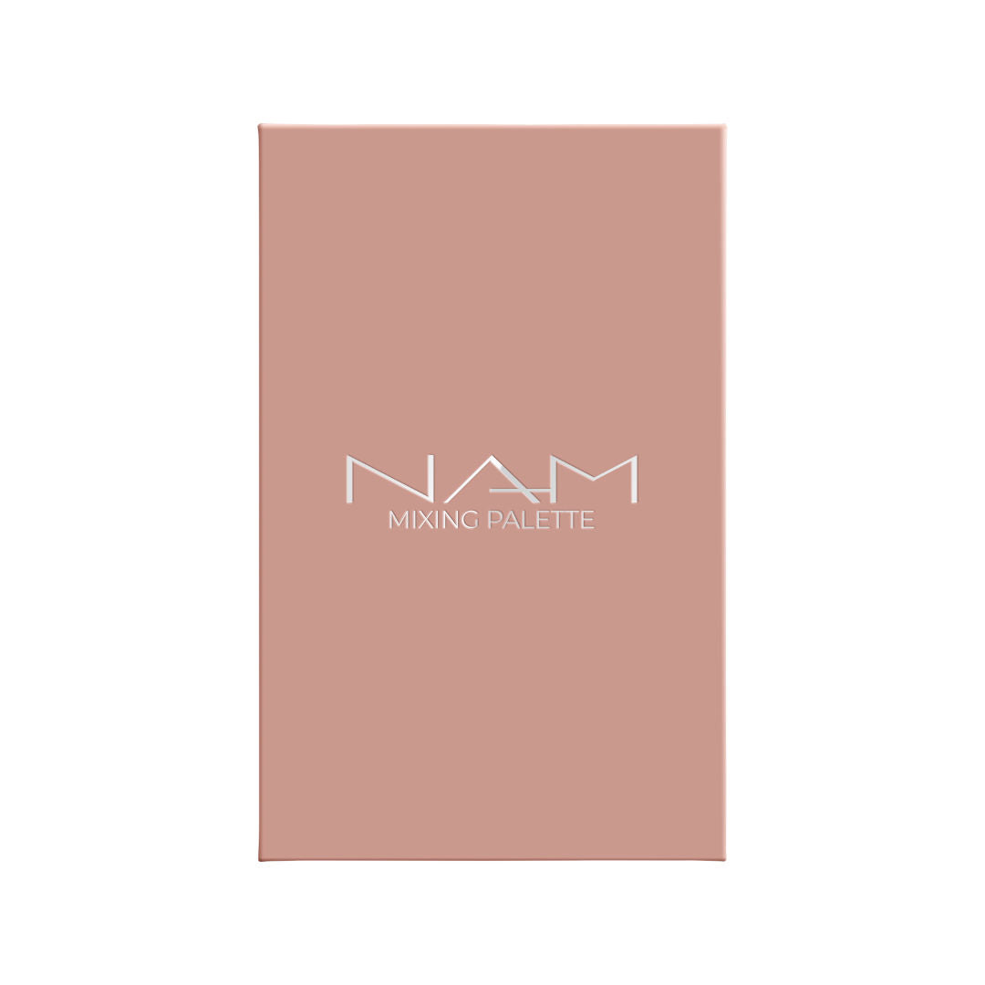 NAM Stainless Steel Mixing Palette With Spatula