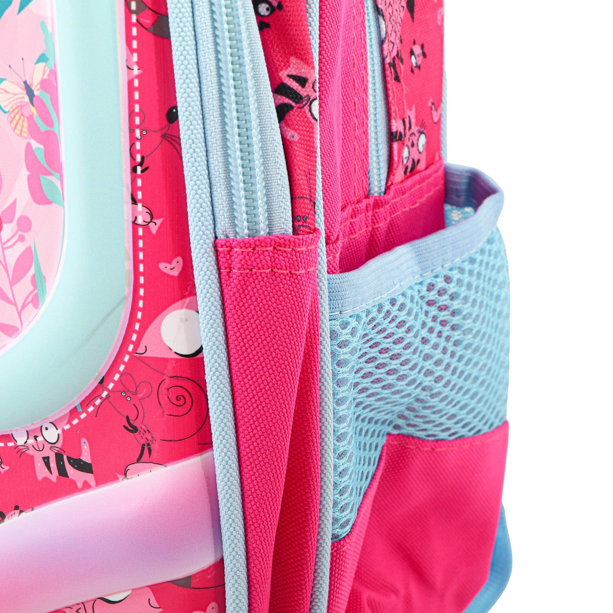 RSC K25 260, 3D School Backpack, Cute Cat Character Design, Pink White