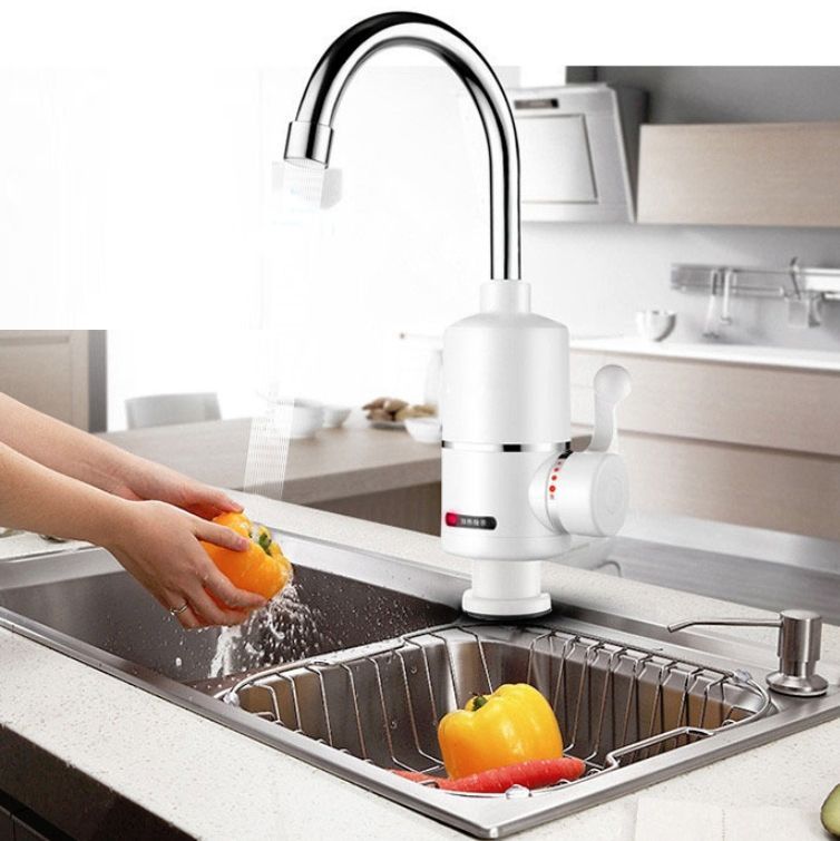 Electric Hot Water Faucet, Style:Digital Display Big Elbow Digital Display Big Elbow