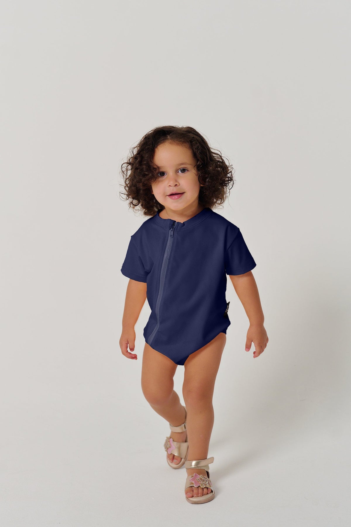 MULU Classic Unisex Baby Romper - Navy