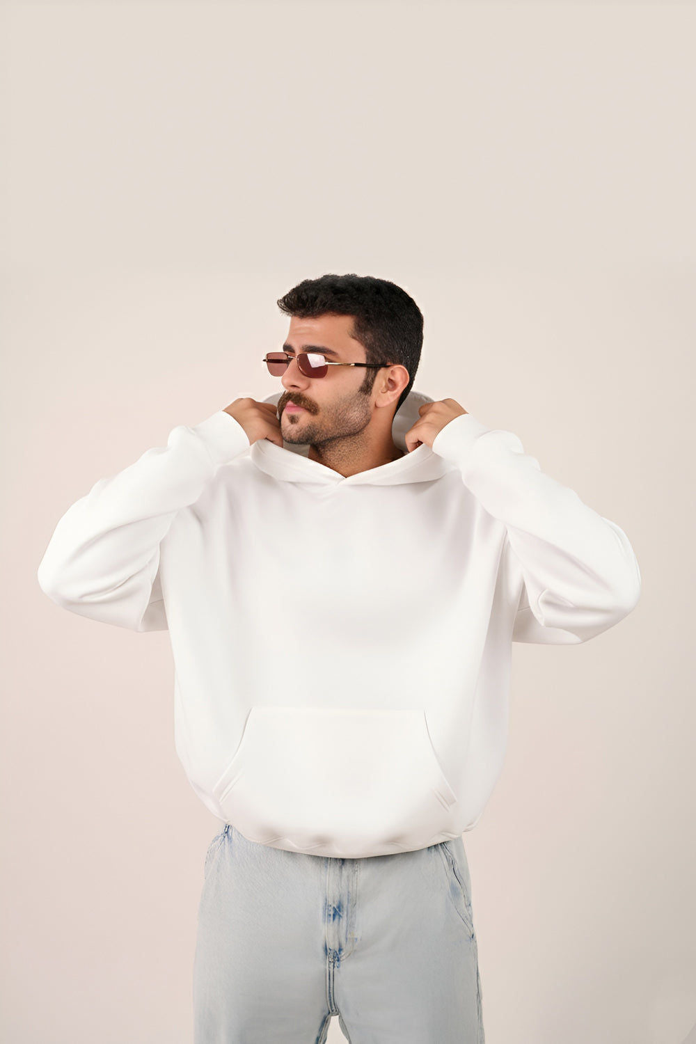 MULU Classic Oversized Hoodie - White