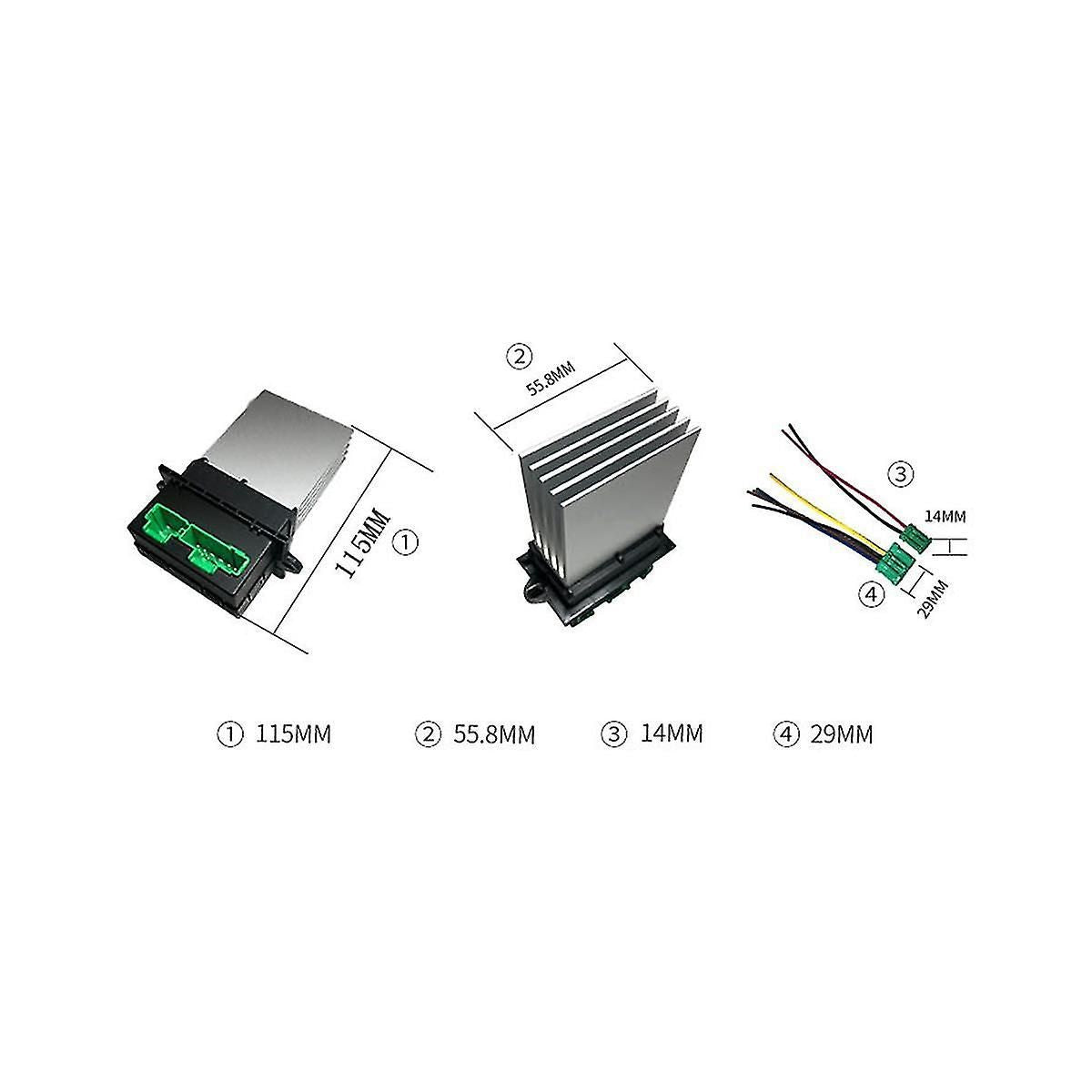 Blower Motor Heater Fan Resistor+connector/wire For Tiida Livina 27150ed70a