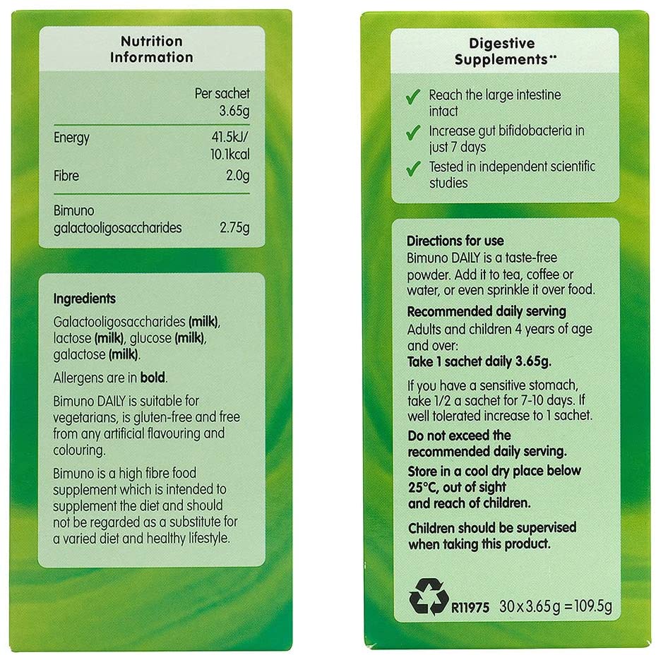 Bimuno daily prebiotic supplement -30 sachets